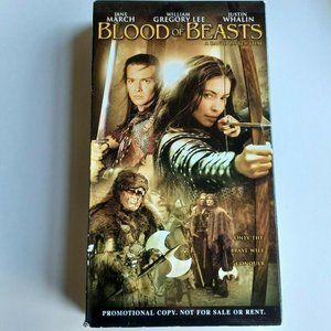 Blood of Beasts Movie VHS Tape 2005 Jane March Rare Promotional Demo Copy